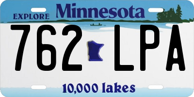 MN license plate 762LPA