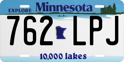 MN license plate 762LPJ