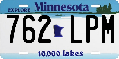 MN license plate 762LPM