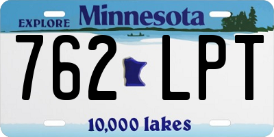 MN license plate 762LPT