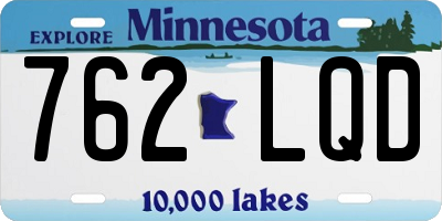 MN license plate 762LQD
