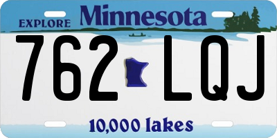 MN license plate 762LQJ