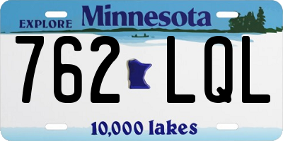 MN license plate 762LQL