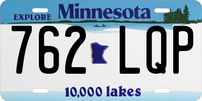 MN license plate 762LQP