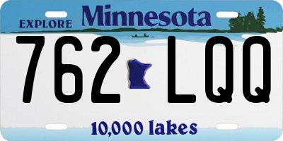 MN license plate 762LQQ