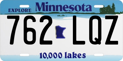 MN license plate 762LQZ