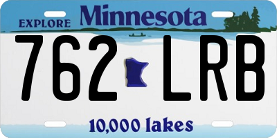 MN license plate 762LRB
