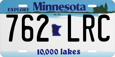 MN license plate 762LRC