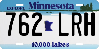 MN license plate 762LRH