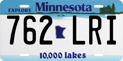 MN license plate 762LRI