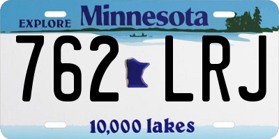 MN license plate 762LRJ