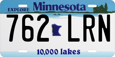 MN license plate 762LRN
