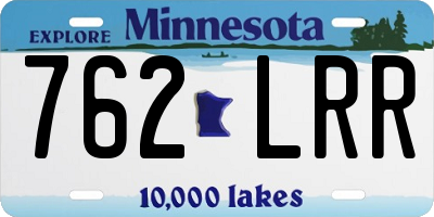 MN license plate 762LRR