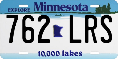 MN license plate 762LRS