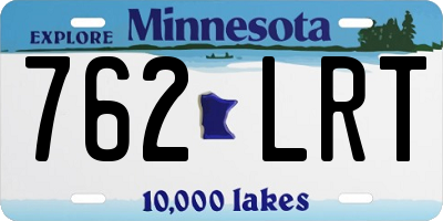 MN license plate 762LRT