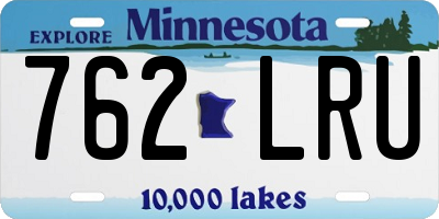 MN license plate 762LRU