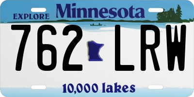 MN license plate 762LRW