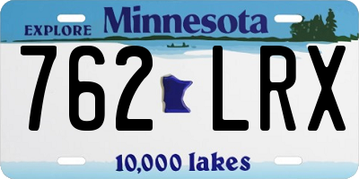 MN license plate 762LRX