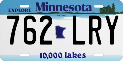 MN license plate 762LRY
