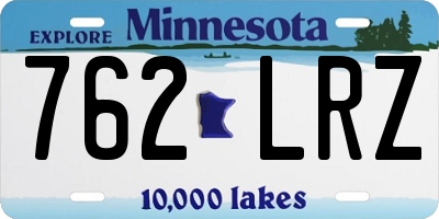 MN license plate 762LRZ