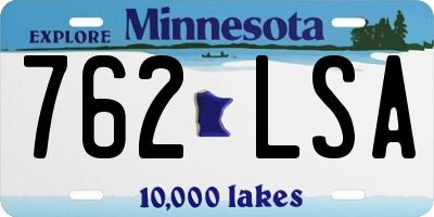 MN license plate 762LSA