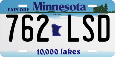MN license plate 762LSD