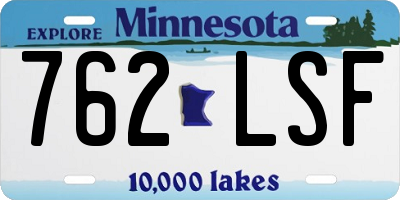 MN license plate 762LSF