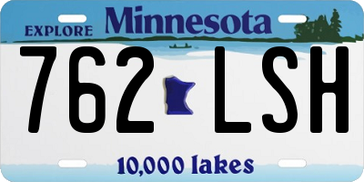 MN license plate 762LSH