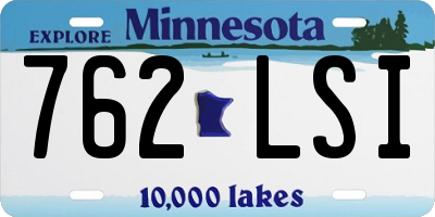 MN license plate 762LSI