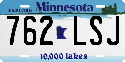 MN license plate 762LSJ