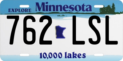 MN license plate 762LSL
