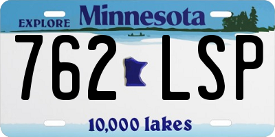 MN license plate 762LSP