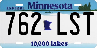 MN license plate 762LST