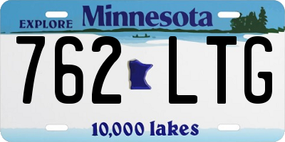 MN license plate 762LTG