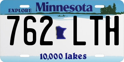 MN license plate 762LTH