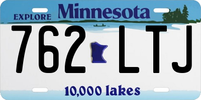 MN license plate 762LTJ