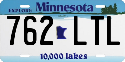 MN license plate 762LTL