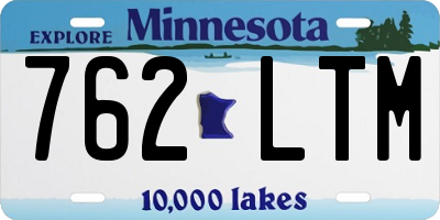 MN license plate 762LTM