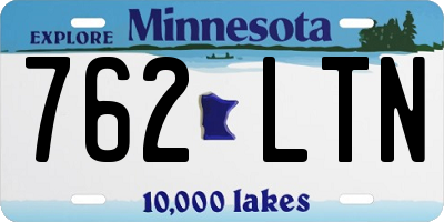 MN license plate 762LTN