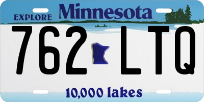 MN license plate 762LTQ