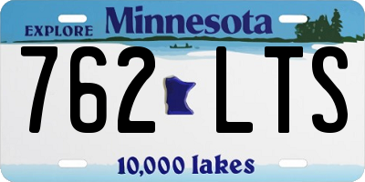 MN license plate 762LTS
