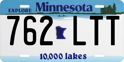 MN license plate 762LTT