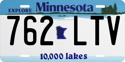 MN license plate 762LTV