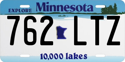 MN license plate 762LTZ