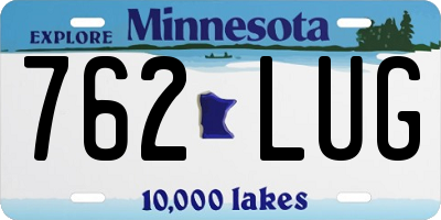MN license plate 762LUG