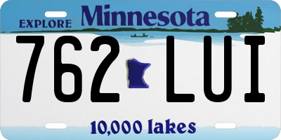 MN license plate 762LUI