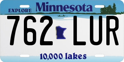 MN license plate 762LUR