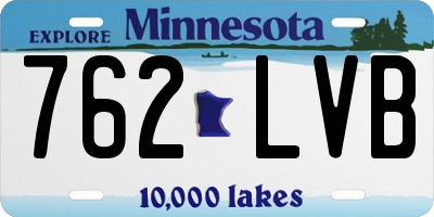 MN license plate 762LVB