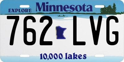 MN license plate 762LVG