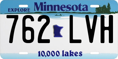 MN license plate 762LVH